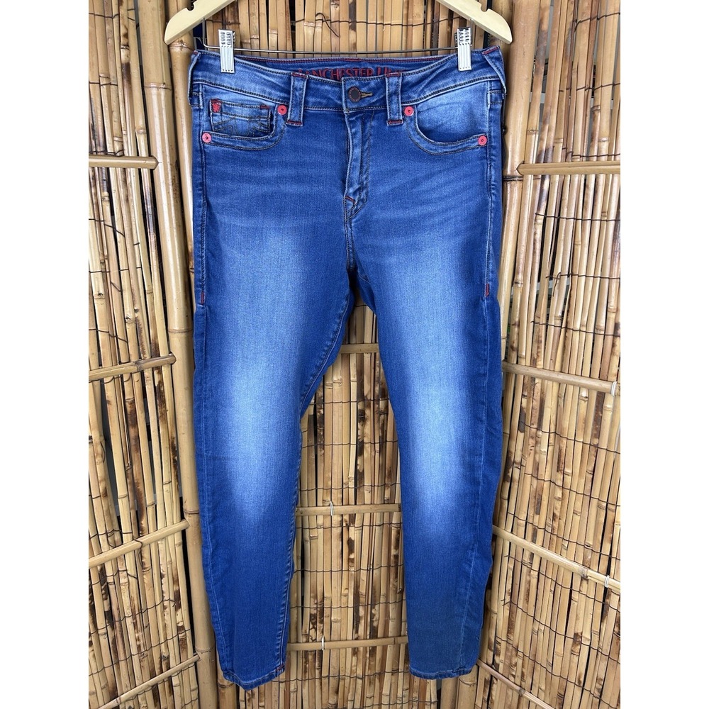 True Religion Manchester United Jenny Curvy‎ Jeans Women's Size 31